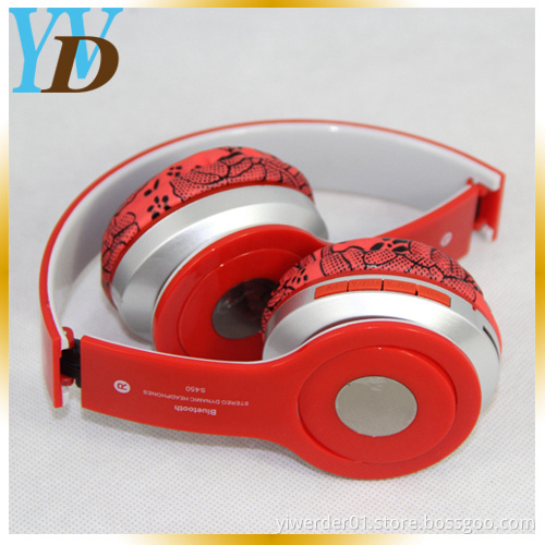 2014 Hot Sale S450 Wireless Folding Mobile Electronic Bluetooth TF Card/FM Radio Headphones (YWD-T7)